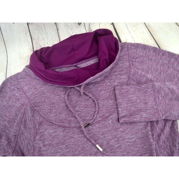 PRANA Women's Cowl Neck Ember Top SIZE MEDIUM Purple - Picture 5 of 6
